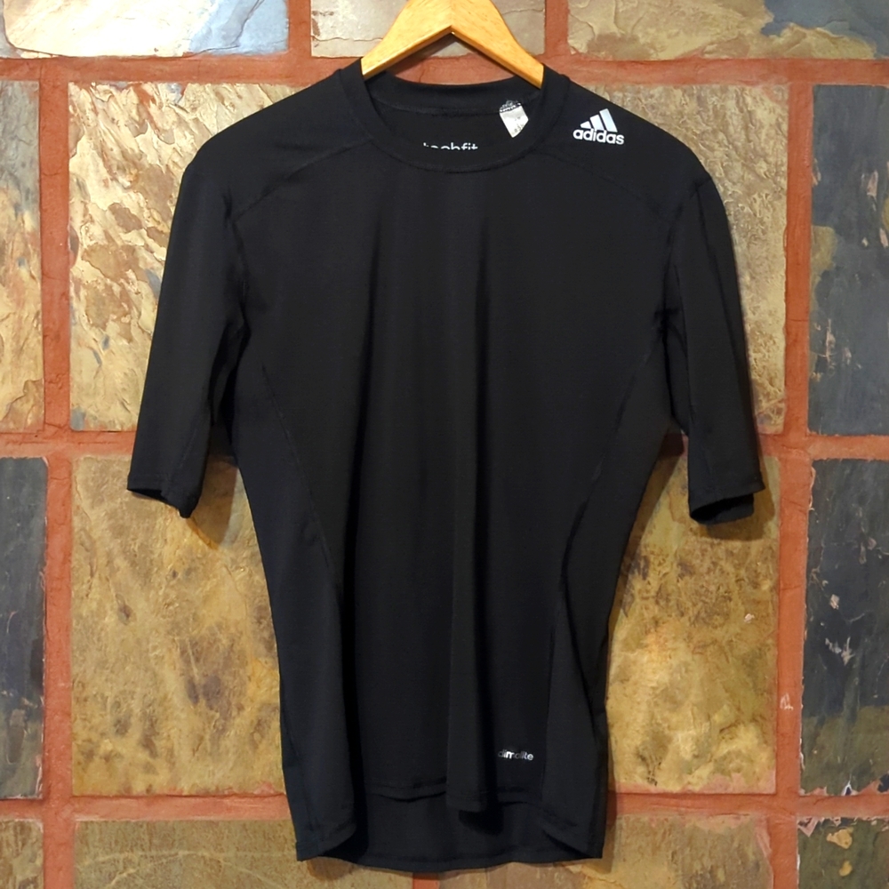 Black Adidas Techfit Compression Shirt
